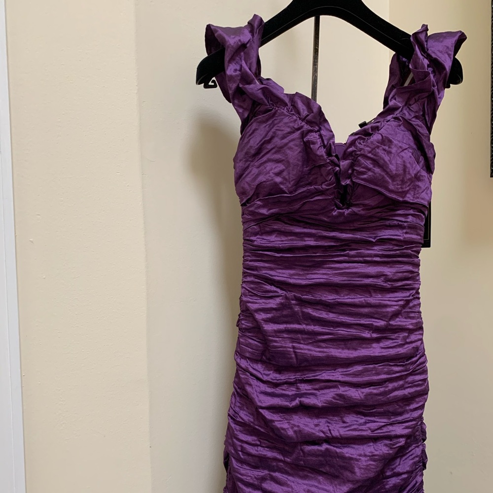 NWT BCBG Purple Cocktail Dress Size 2